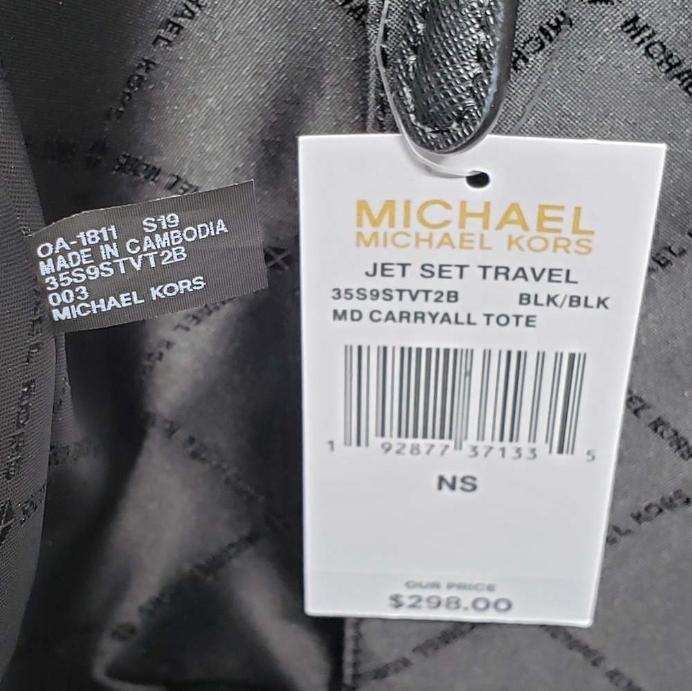 Michael Kors Jet Set Tote Set Black - Picture 5 of 8